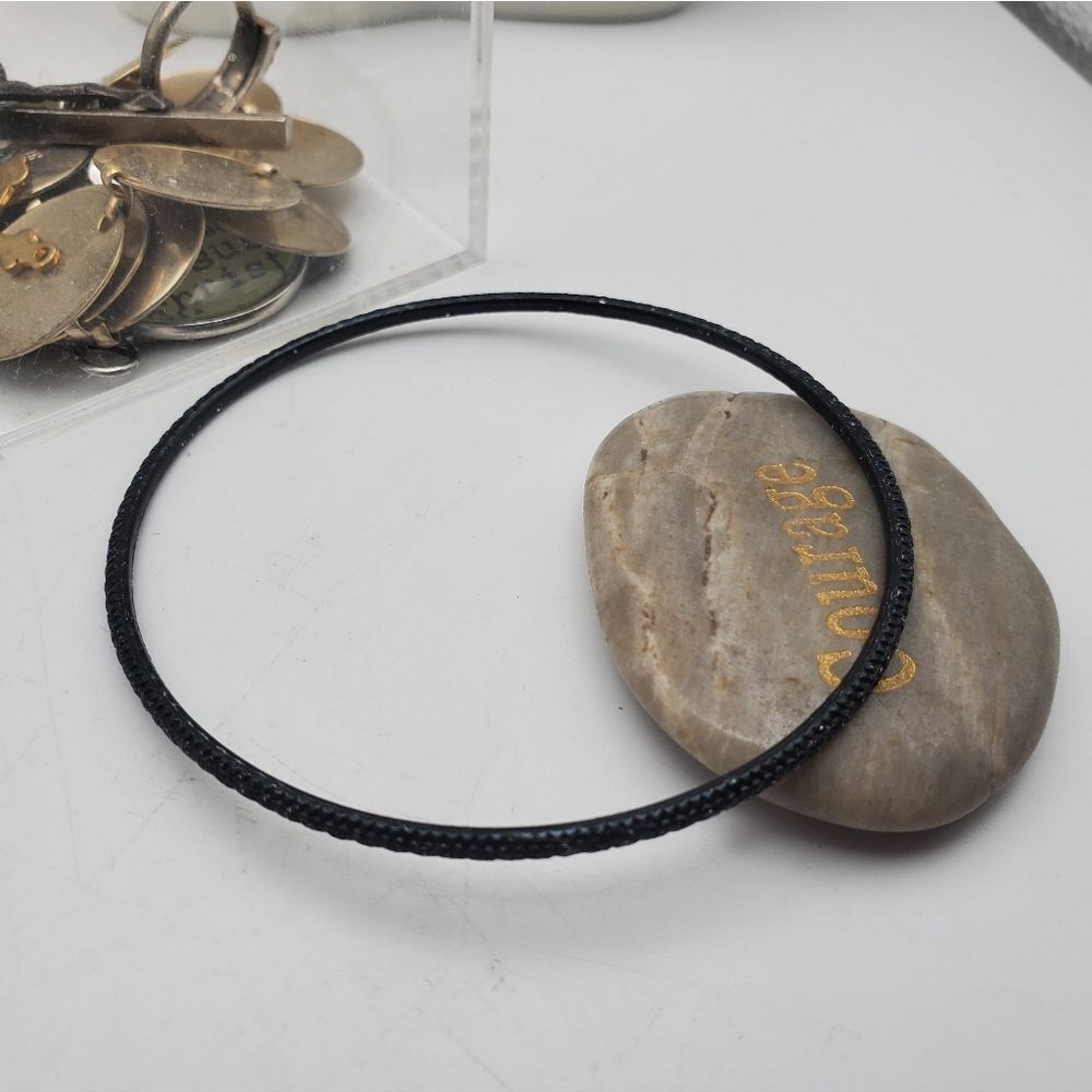 Gothic emo goth grunge‎ bracelet bangle black